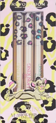 Набор карандашей для глаз Makeup Revolution Disney The Lion King золотой розовый и бирюзовый 3x1.5 г