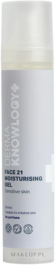 Увлажняющий гель для лица DermaKnowlogy Face 21 с эвкалиптом и ниацинамидом для чувствительной кожи 50 мл