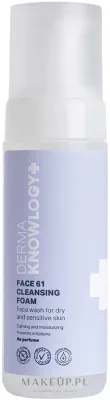 DermaKnowlogy Face 61 Cleansing Foam очищающая пенка для чувствительной кожи с пантенолом и бетаином 150 мл