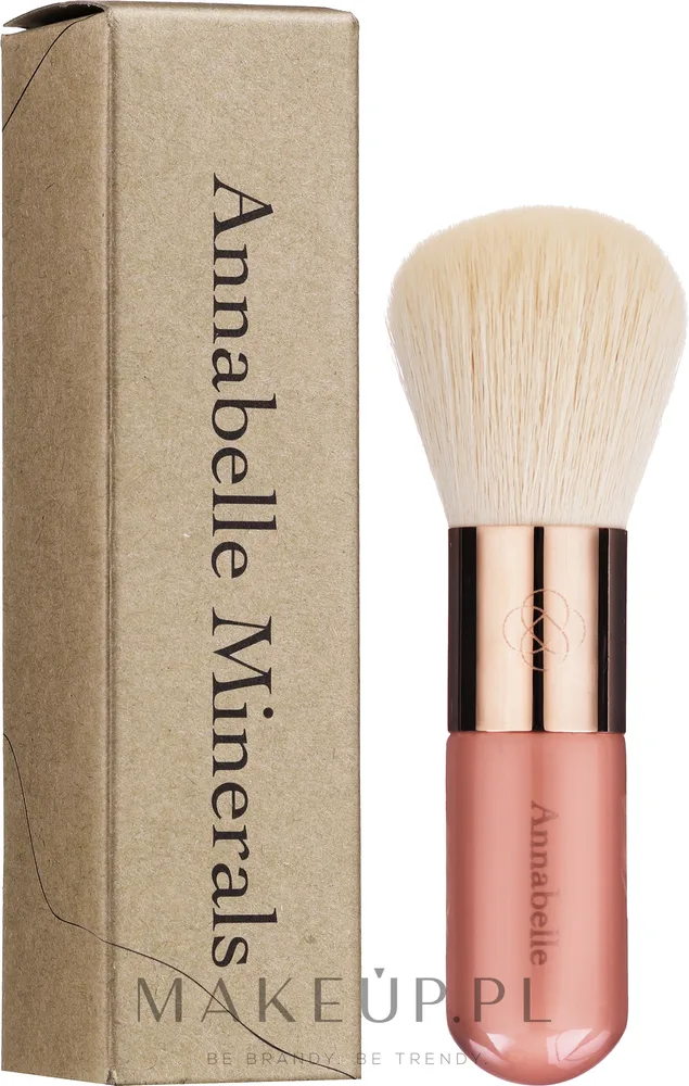 Кисть кабуки Annabelle Minerals Kabuki Brush бежево-белая из натурального ворса