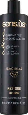 Восстанавливающий шампунь Sensus Alisa Diamond с алмазной пудрой и витамином C, для поврежденных волос, 250 мл
