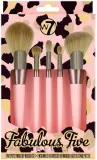 Набор кистей для макияжа W7 Fabulous Five Brush Set 5 шт — фото 1