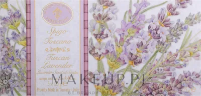 Saponificio Artigianale Fiorentino Saponificio Artigianale Fiorentino Tuscan Lavender (soap/3x125g) - Набор натурального мыла Saponificio Fiorentino Tuscan Lavender ручной работы с лавандой 3x125 г