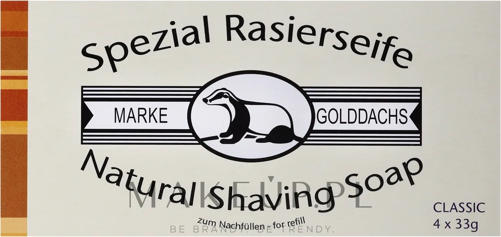 Мыло для бритья Golddachs Shaving Soap Classic, набор 4 x 33 г