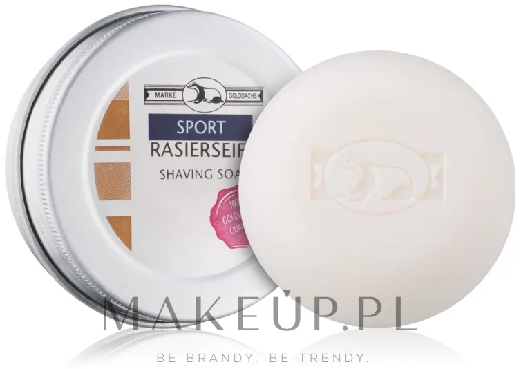 Мыло для бритья Golddachs Shaving Soap Sport Travel в металлической банке, 60 г