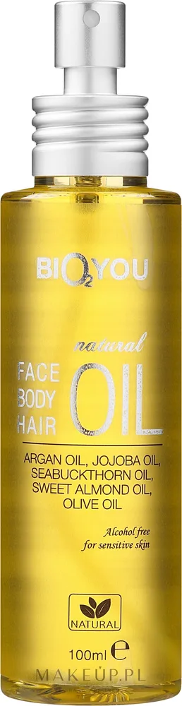 Универсальное масло для лица, тела и волос Bio2You Natural Face Body Hair Oil