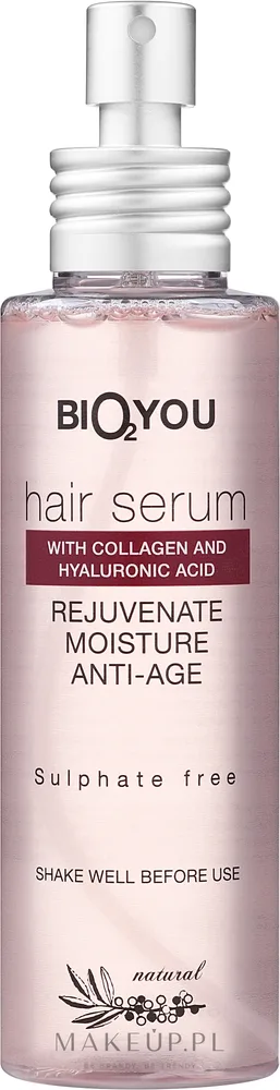 Сыворотка для волос с коллагеном и гиалуроновой кислотой Bio2You Natural Hair Serum, 100 мл
