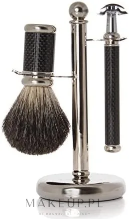 Набор для бритья Golddachs Pure Bristle Wenge Wood Stainless Steel Mach3 помазок из натуральной щетины станок Gillette Mach 3 и подставка дерево венге и нержавеющая сталь