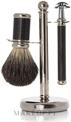 Набор для бритья Golddachs Pure Bristle Wenge Wood Stainless Steel Mach3 помазок из натуральной щетины станок Gillette Mach 3 и подставка дерево венге и нержавеющая сталь