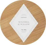 Paddywax Sonora Wisteria & Willow / Свеча в бетоне, глициния и белые цветы — фото 1