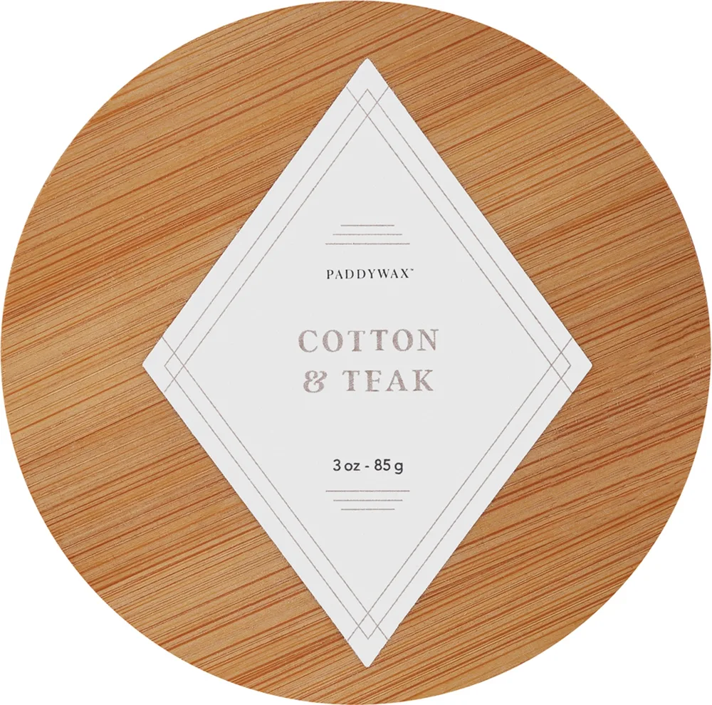 Paddywax Sonora Cotton & Teak / Свеча в бетоне, специи, кедр и тик, 85 г