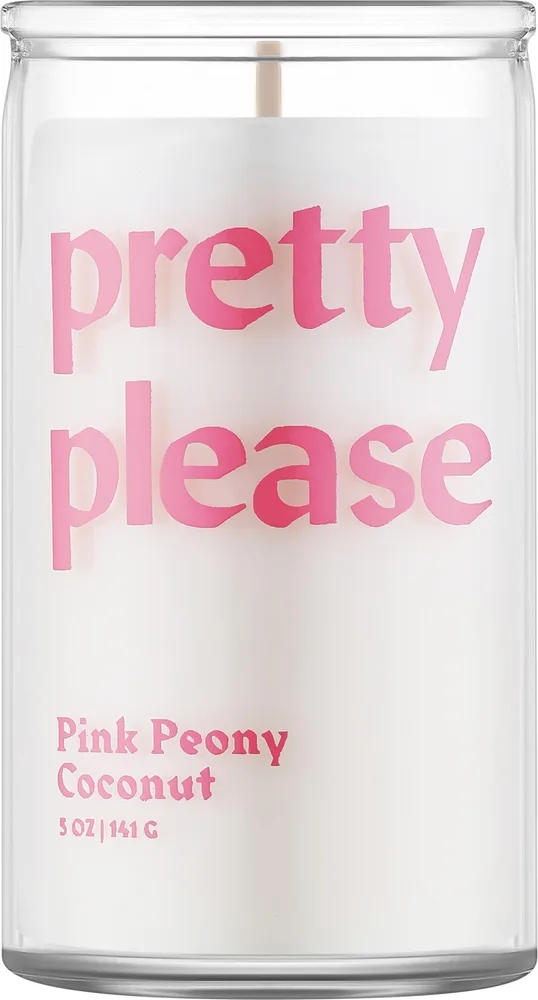 Paddywax Spark Pretty Please / Свеча в стекле, розовый пион и кокос, 300 г