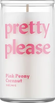 Paddywax Spark Pretty Please / Свеча в стекле, розовый пион и кокос, 300 г
