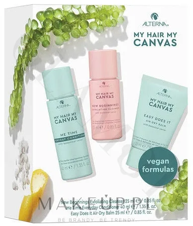 Набор Alterna My Hair My Canvas Trial Kit кондиционер 40 мл бальзам для укладки 25 мл и средство для кожи головы 25 мл