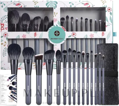 Eigshow Beauty Eigshow Beauty Eigshow Makeup Brush Kit In Gift Box Agate Grey - Набор кистей для макияжа Eigshow Makeup Brush Kit In Gift Box Agate Grey 15 шт
