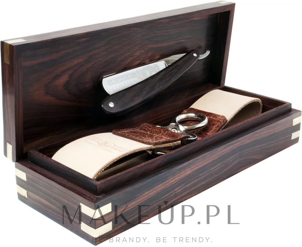 Набор Golddachs Vintage Shaving Collection опасная бритва и кожаный ремень для правки в коробке