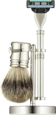 Набор для бритья Rainer Dittmar помазок станок Gillette Mach 3 мыльница подставка и мыло для бритья