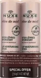 Бальзам для губ Nuxe Reve De Miel Lip Moisturizing Stick Duo увлажняющий, набор из двух стиков по 4 г — фото 1