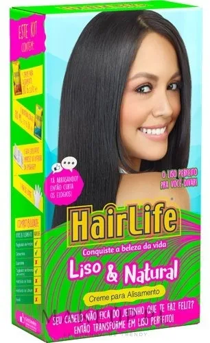 Набор для выпрямления волос HairLife Smooth & Natural крем и нейтрализатор с маслом ши и авокадо 2x80 г