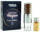 Namaki Gold Sparkling набор блёстки глиттер для лица тела и волос золотой минеральный 4 г плюс кисть для нанесения, детский макияж — фото 1