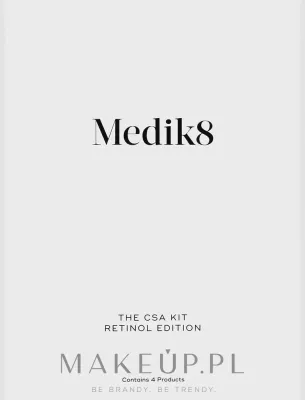 Набор Medik8 CSA Retinol очищающий гель сыворотка с витамином C и ночная сыворотка с ретинолом 40+30+15 мл