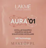 Набор для волос Lakme Teknia Aura мицеллярный шампунь уход и гиалуроновая маска 3x15 мл — фото 3