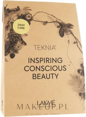 Набор для поврежденных волос Lakme Teknia Deep Care шампунь маска и кондиционер с маслом крамбе 300+250+300 мл