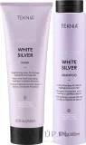 Тонирующий набор для светлых волос Lakme Teknia White Silver шампунь и маска против желтизны 300+250 мл — фото 2