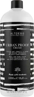 Alter Ego Italy Alter Ego Urban Proof Cream - Крем-флюид для волос Alter Ego Urban Proof с углём, защитный, увлажняющий, с маслом арганы, 1000 мл