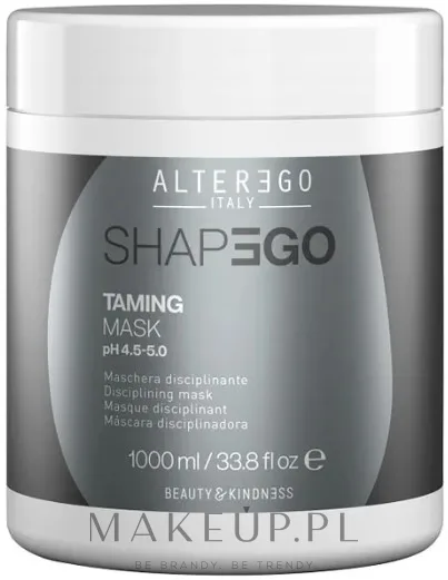 Alter Ego Italy Alter Ego Shapego Taming Mask - Маска для волос Alter Ego Shapego Taming Mask разглаживающая, для непослушных и пушащихся волос, 1000 мл
