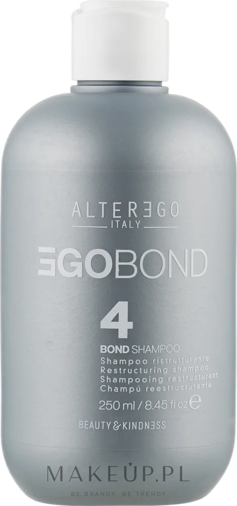 Alter Ego Italy Alter Ego Egobond 4 Bond Shampoo - Восстанавливающий шампунь Alter Ego Egobond 4 Bond с протеинами, для питания повреждённых волос, 250 мл