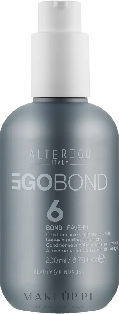 Alter Ego Italy Alter Ego EgoBond 6 Bond Leave-In Sealing Conditioner - Несмываемый кондиционер-филлер для повреждённых волос Alter Ego EgoBond 6 Bond Leave-In Sealing Conditioner, 200 мл