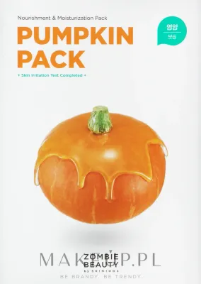 SKIN1004 Zombie Beauty Pumpkin Pack — набор тыквенных масок для лица, 16 x 4 г