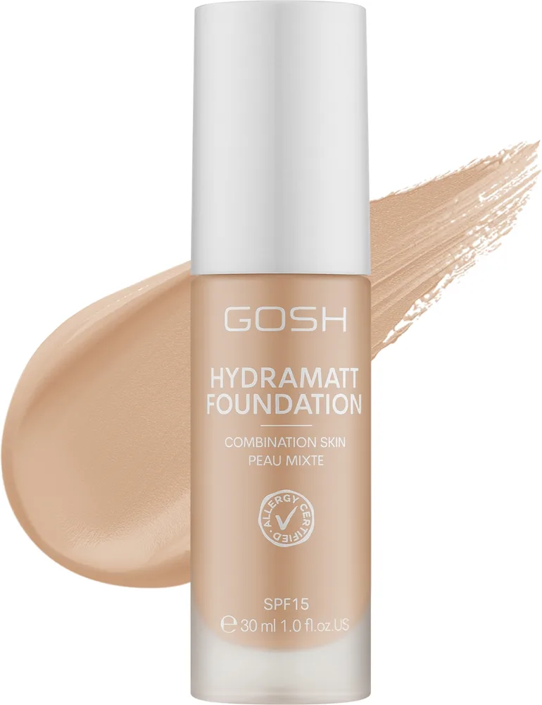 Тональная основа Gosh Copenhagen Hydramatt Foundation матирующая SPF 15, 30 мл, оттенок 004R - Light