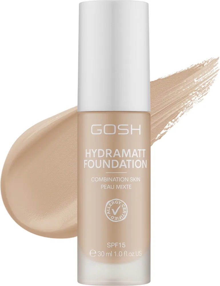 Тональная основа Gosh Copenhagen Hydramatt Foundation матирующая SPF 15, 30 мл, оттенок 012N - Medium Dark