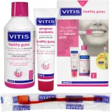 Набор для десен Dentaid Vitis Gingival зубная паста щетка и ополаскиватель с фтором и цинком 100+500 мл — фото 1