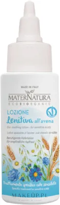 Лосьон для волос MaterNatura с овсом успокаивающий для чувствительной кожи головы 150 мл