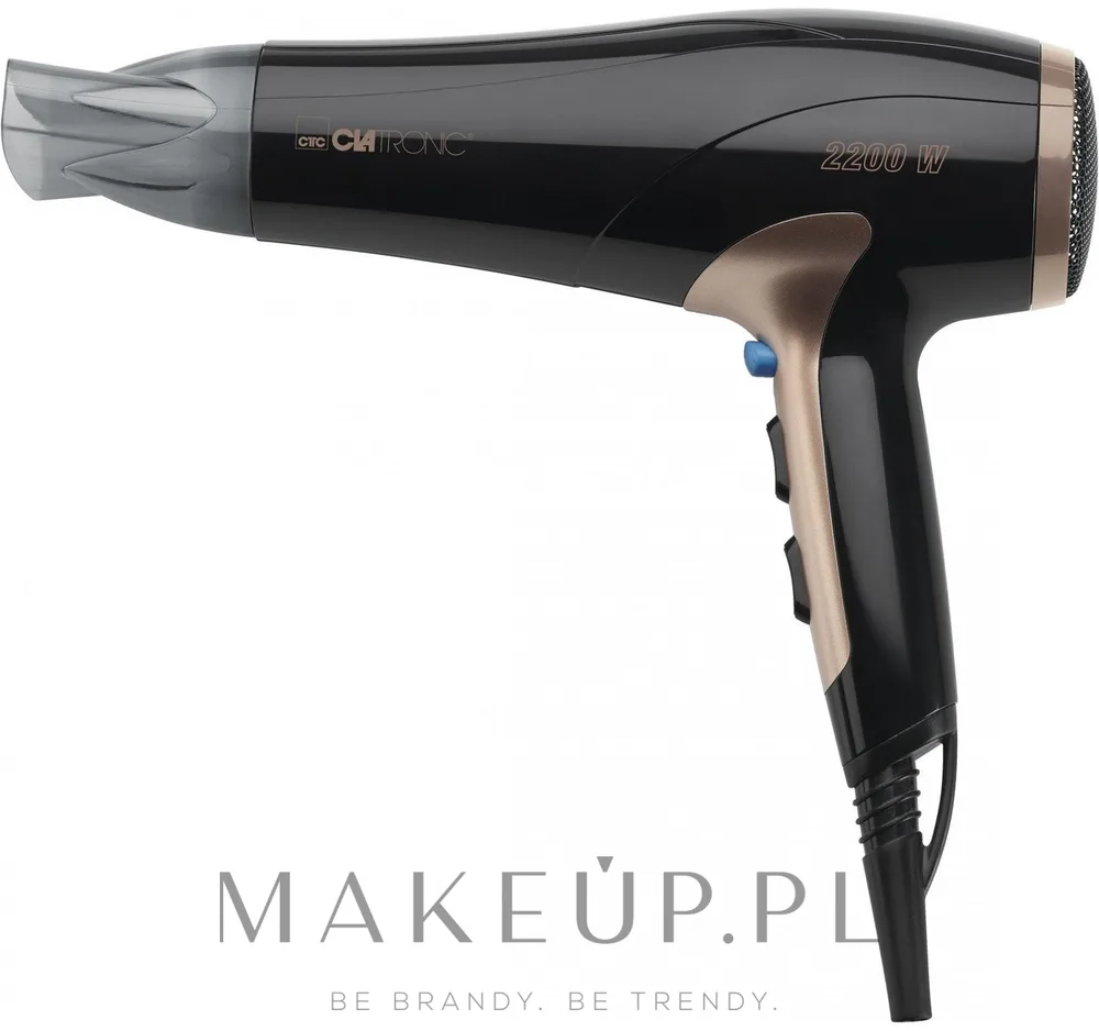 Фен Clatronic HT 3661 черный 2200 Вт, ионизация, 3 температуры