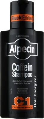Шампунь Alpecin C1 Caffeine Black Edition против выпадения волос для мужчин, с кофеином и цинком, 375 мл