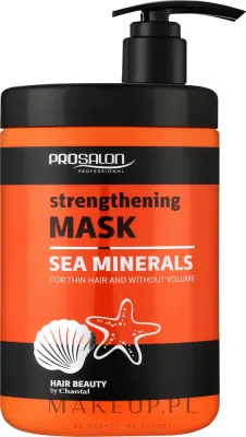 Маска для волос Prosalon Sea Mineral укрепляющая, морские минералы, водоросли, алоэ, для тонких волос, 1000 г