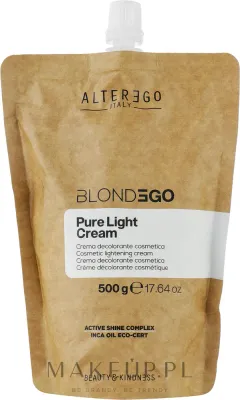 Alter Ego Italy Alter Ego Be Blonde Pure Light Cream - Крем для волос Alter Ego Be Blonde Pure Light осветляющий, до 7 тонов, для блонда, 500 г