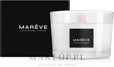 MARÊVE Cappuccino Freddo / Соевая свеча в стекле, кофе и цитрус, деревянный фитиль, 200 мл