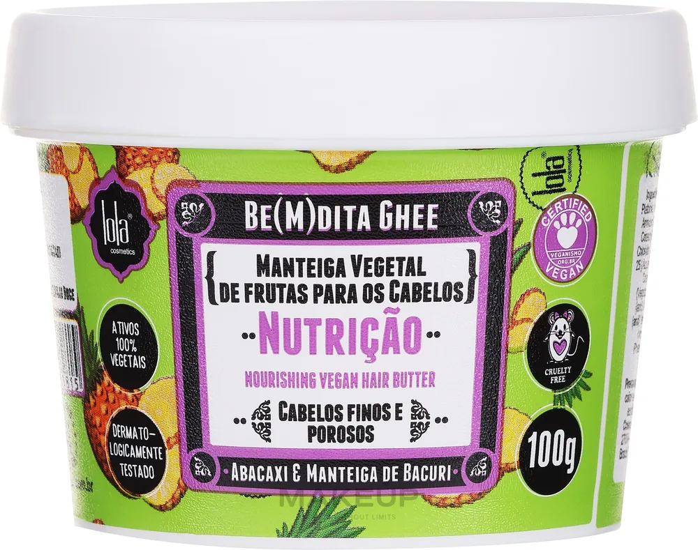 Маска для волос Lola From Rio Be(M)dita Ghee питательная, кокос, какао, масло бакури, ананас