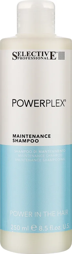 Шампунь для тонких волос Selective Professional Powerplex Maintenance с пантенолом и маслом жожоба, 250 мл