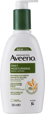 Aveeno Daily Moisturizing Body Lotion — увлажняющий крем для тела с овсяным пребиотическим комплексом, 300 мл