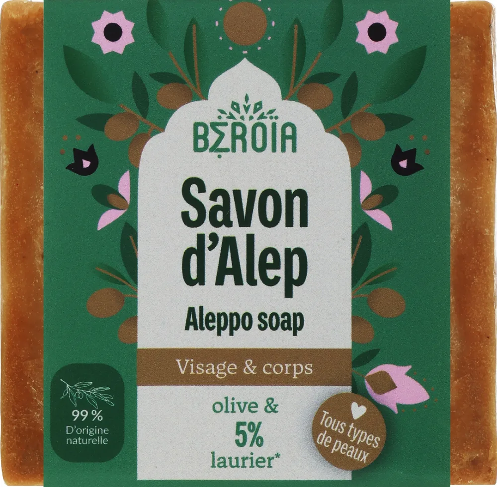 Алеппское мыло Beroia Aleppo Soap с лавровым маслом, 200 г