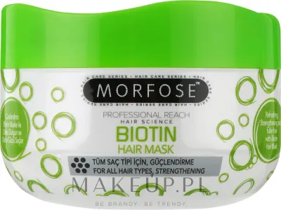 Маска для волос Morfose Buble Biotin укрепляющая, биотин, пантотеновая кислота, конский каштан, инозитол, 500 мл