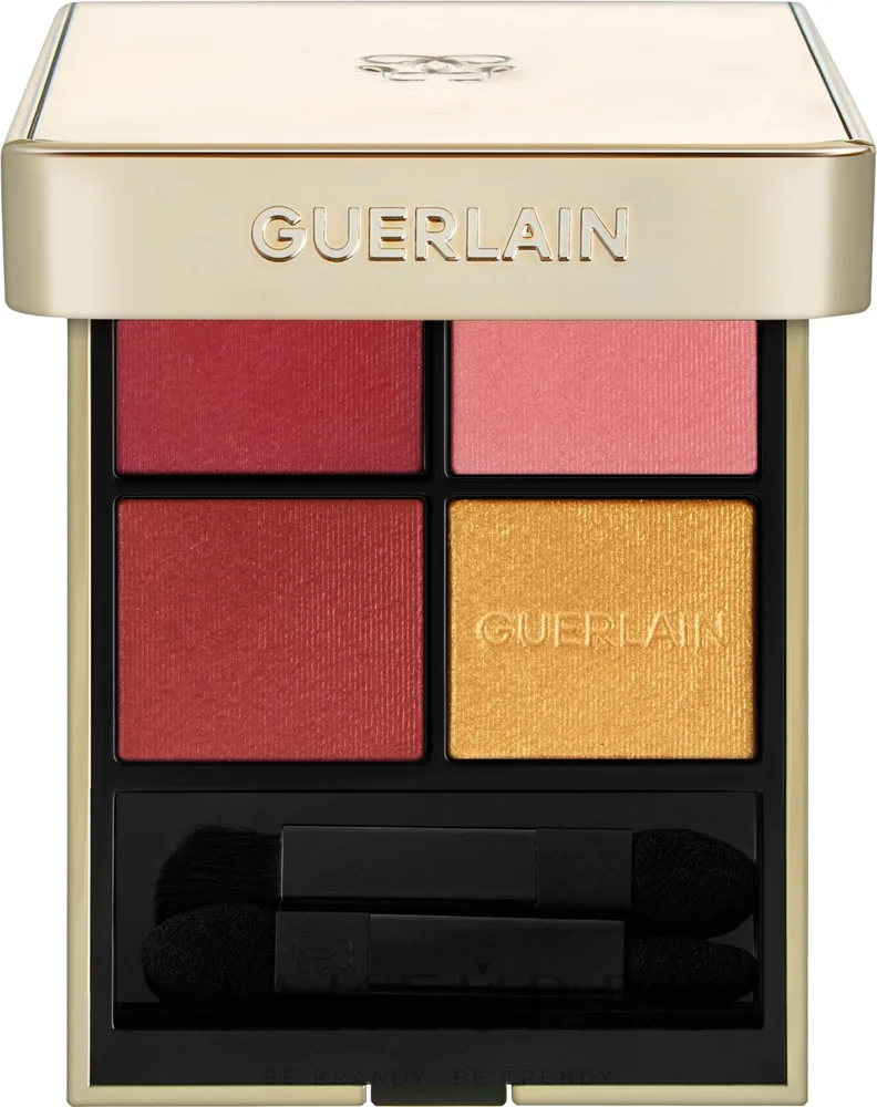 Палетка теней для век Guerlain Ombre G Quad Eyeshadow Palette 4 оттенка, оттенок 770 - Red Orchid
