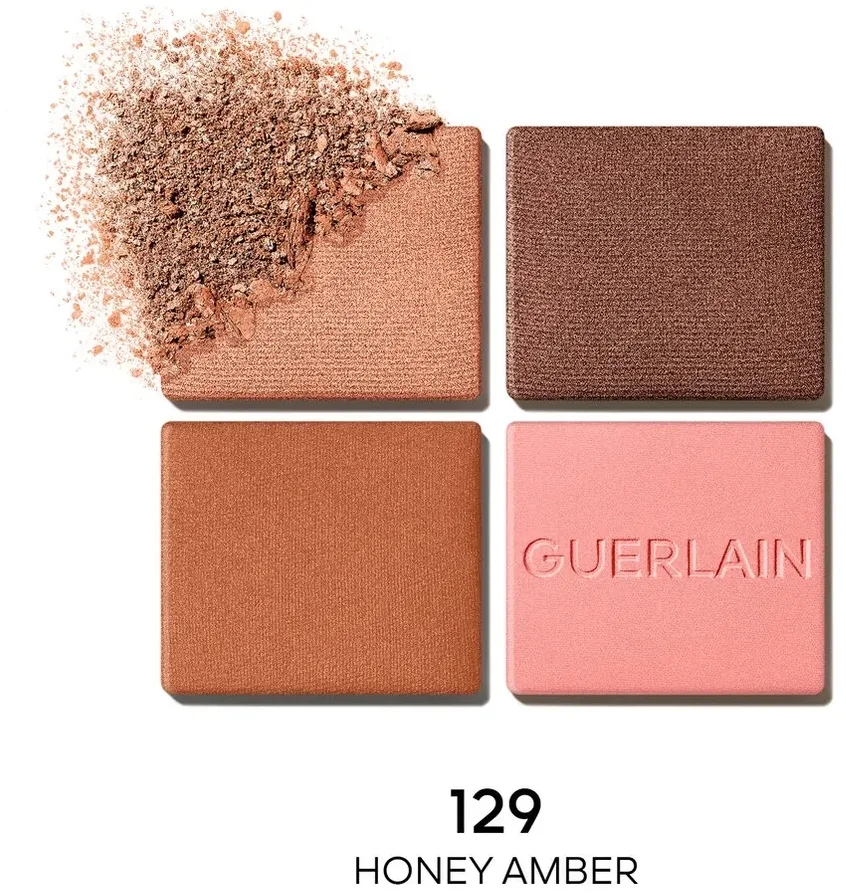 Палетка теней для век Guerlain Ombre G Quad Eyeshadow Palette 4 оттенка, оттенок 129 - Honey Amber