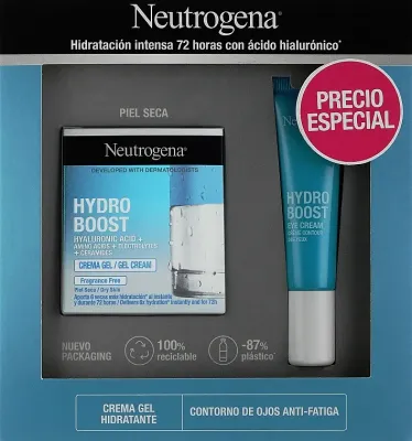 Набор Neutrogena Hydro Boost увлажняющий крем-гель для лица и крем-гель для век с гиалуроном 50+15 мл